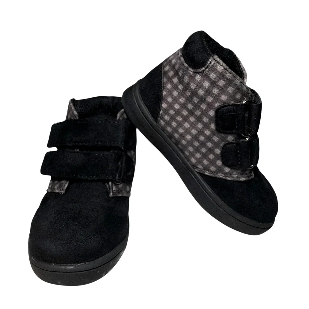 Lily and Dan ANKLE Boots Sz Size 5/6 Black and Gray Unisex Boys Girls Toddlers
